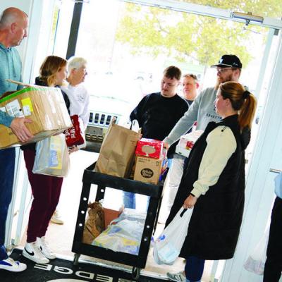 The Edge Staff from left are Hal Penner, Tatum Cummings, Lorie Rivera, Hunter Krewall, Billy Shaw, Stetson Green, Ashley Freelove and Courtney Williams. Not pictured is Lavora Trammell. CDN | Michael Maresh