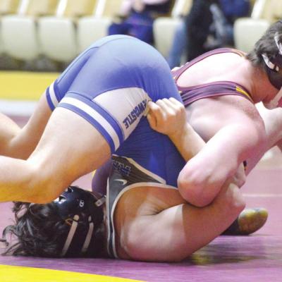 Reds split home, three-team dual