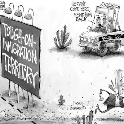 Growing Latino support for border